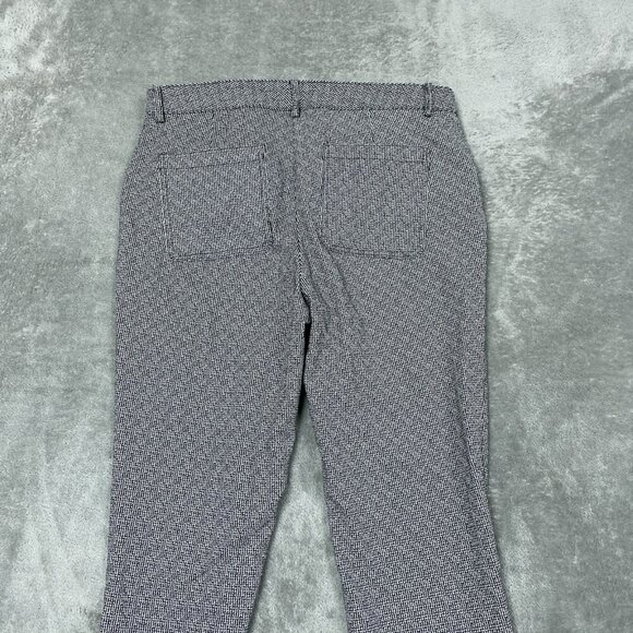 Calvin Klein Womens Size 8 Black & White Slim Fit Pants a0258 - Picture 8 of 9